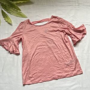 𝅺⭐️nwt Massimo Dutti Ruffle Sleeve Top⭐️